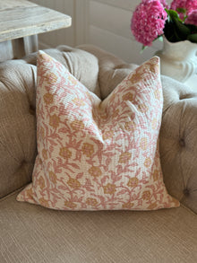  Shea Dusty Pink Linen Pillow Cover