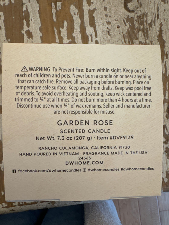 Vintage Rose Candle