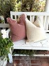 Rust Tweed Linen Pillow Cover