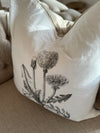Botanical Linen Pillow Cover
