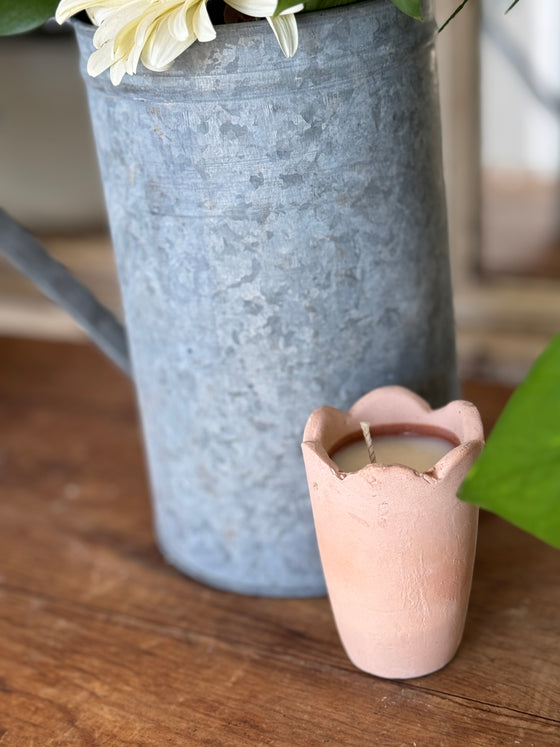 Mini Tulip Volcano Pottery Candle