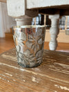Floral Mercury Glass Candle