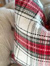 Jolly Sweater Plaid Linen Pillow Cover