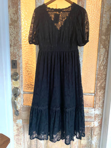  Lace Black Dress