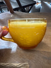 Mustard Glass Volcano Candle Mugs