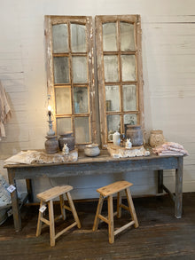  European Antique Grid Mirror