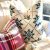 Dark Green Snowflake Holiday Pillow Cover