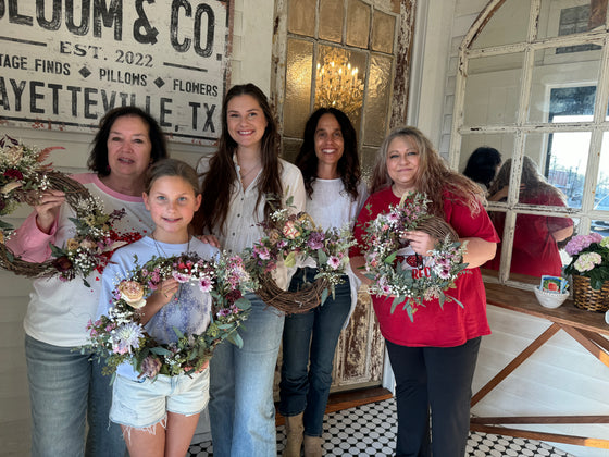 Sept. 20 Dried Floral Wreath & Amber Flower Workshop Event