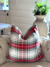 Jolly Sweater Plaid Linen Pillow Cover