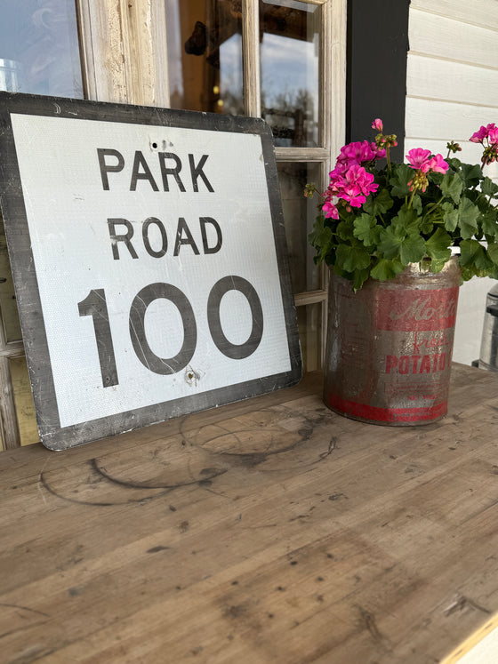Vintage 100 Highway Sign