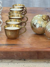 Mini brass volcano candle