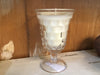 large vintage glass candle volcano