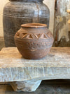Antique pottery candle Carde Noir