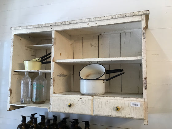Primitive shelf cabinet