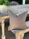 Vintage Chocolate Linen Pillow Cover