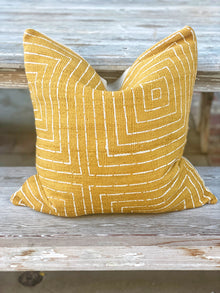  Modern Square Mustard Pillow Cover