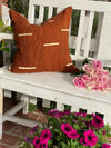 Rust Dash Mud Cloth Pillow Cover