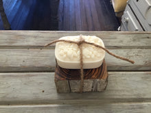 Wooden soap dish with floral bar soap