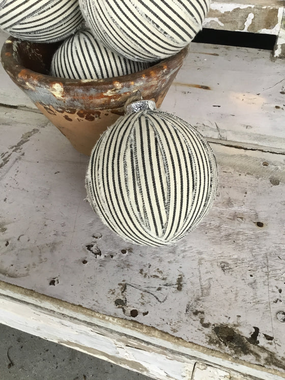 Farmhouse Striped Ornament