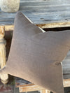 Vintage Chocolate Linen Pillow Cover