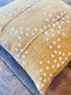 Mustard Dot Mudcloth Pillow Cover