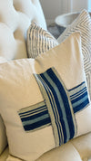 Indigo Cross Pillow Cover