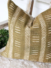 Tribal Olive Authentic Mud Cloth