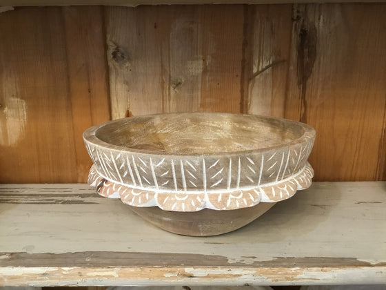 Decorative Carved Wooden Bowls