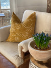 Mustard Dot Mudcloth Pillow Cover