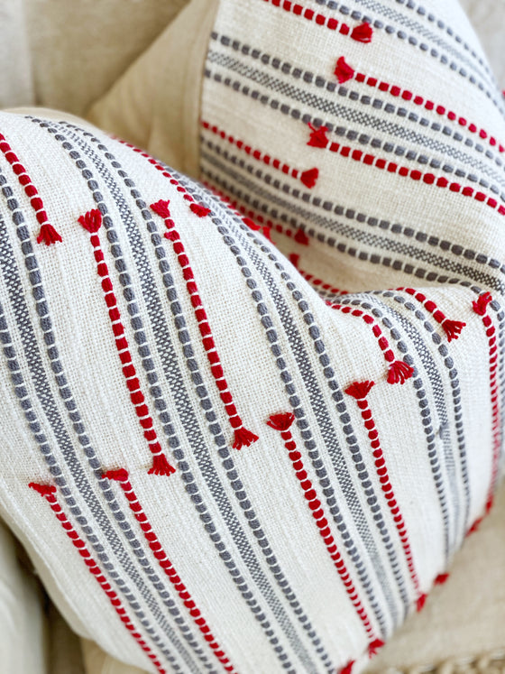 Designer Tassel Holiday Pillow Cover