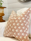Faye Golden Brown Linen Pillow Cover