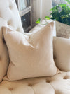 Natural Textured Linen Pillow Cover