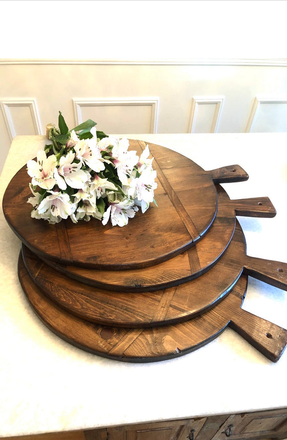 Extra Large Pine Round Bread Board