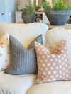 Faye Golden Brown Linen Pillow Cover