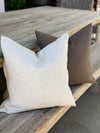 Vintage Chocolate Linen Pillow Cover