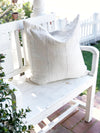 Solid Cream Vintage Mud Cloth Pillow Cover