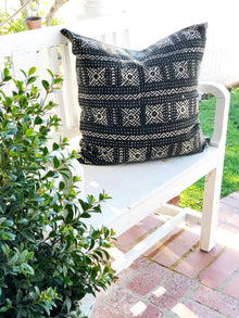  Floral Mud Cloth Pillow Cover