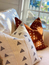 Miles Rust White Dot Mud Cloth Pillow Cover