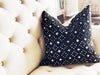 Black & Ivory Cross Mud Cloth Pillow Cover