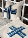 Indigo Cross Pillow Cover