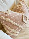 Blush Designer Textured Pillow Cover