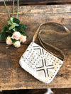 Black X Dot & White Cross Body Bag