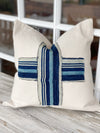 Indigo Cross Pillow Cover