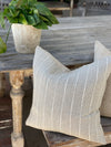 Bella Designer Stripe Linen Pillow Cover