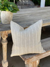 Bella Designer Stripe Linen Pillow Cover