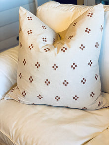  Rust Hemp Linen Pillow Cover