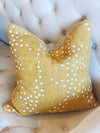 Mustard Dot Mudcloth Pillow Cover