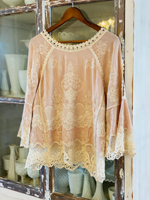  Embroidered 3/4 Blouse
