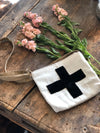 Swiss Cross & Suede Mud Cloth Cross Body Bag